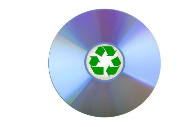 CD vagy DVD újrahasznosítás